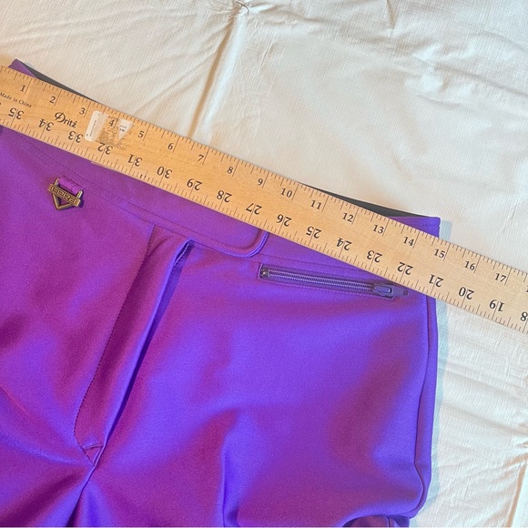 Fera Skiwear Purple Stirrup Ski Pants Wool Nylon Spandex (Bb) - Picture 13 of 16